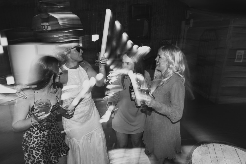 Wedding dance floor fun.